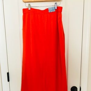 New with tags orange maxi skirt (size M)